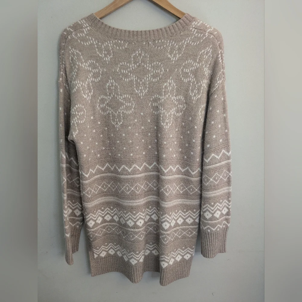 Thakoon Fair Isle Intarsia Tan Sweater Size L